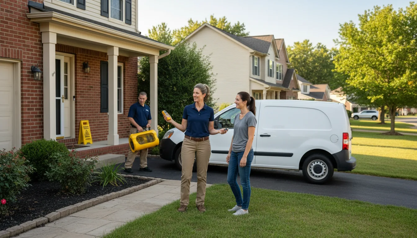 Residential water damage restoration in Galeton, CO